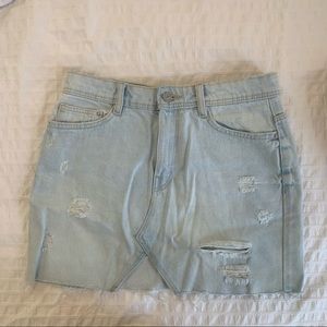 Zara denim mini skirt